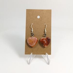 Carnelian Earrings, gemstone jewelry, vitality stone, gift idea